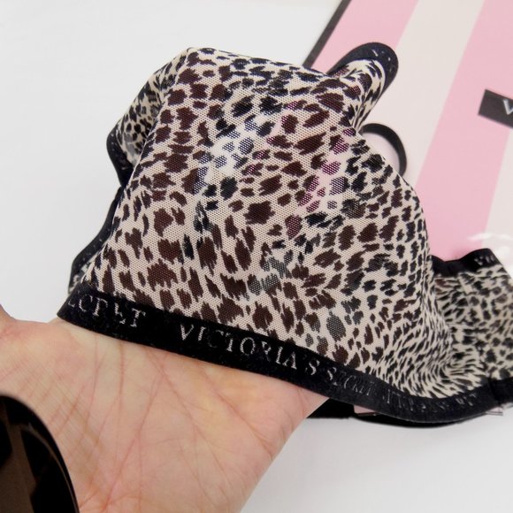 nwt Victoria's Secret sexy illusions sheer luxe mesh logo bralette unlined - Picture 7 of 7